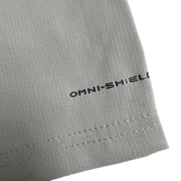 New Columbia Pants On The Go Hiking Green Size 14 Omni shield UPF Womens NWT - Picture 4 of 10